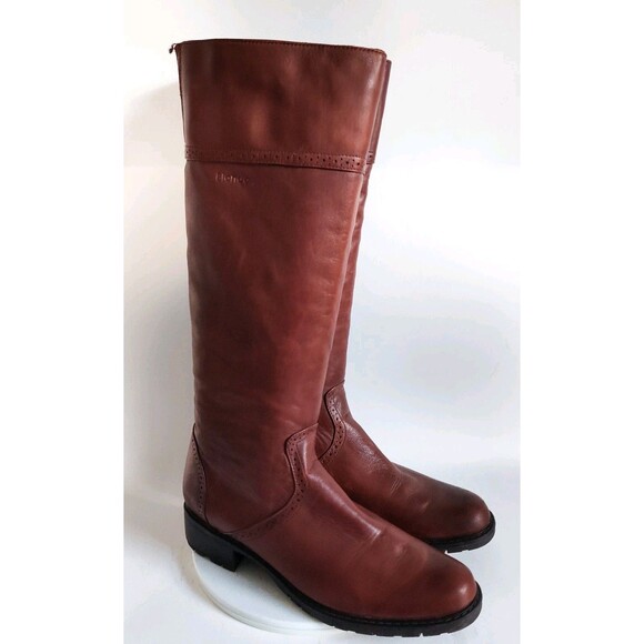 Blondo Size 9 M Leather Knee High Tall Riding Boots Brown Canada Waterproof Warm - Picture 2 of 15
